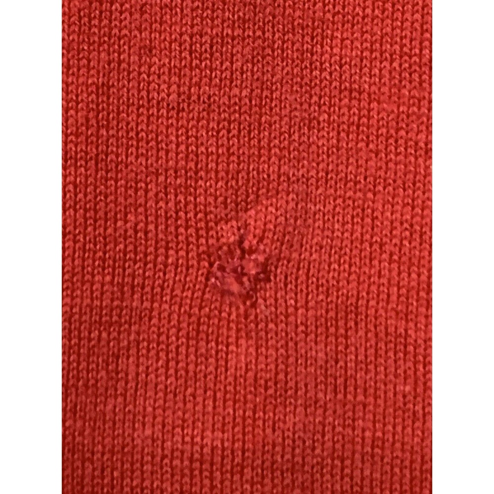 Vintage Izod Lacoste Men’s 100% Cotton Pocket Red Polo Signs Of Wear Size Large - Picture 4 of 9